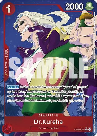 Two Legends  OP08-015 Dr.Kureha (Parallel) (OP08-015)  - Foil - Rare