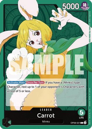 Two Legends  OP08-021 Carrot (021) (OP08-021)  - Leader