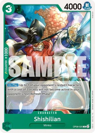 Two Legends  OP08-025 Shishilian (OP08-025)  - Common
