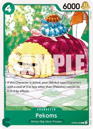 Two Legends  OP08-029 Pekoms (OP08-029)  - Common