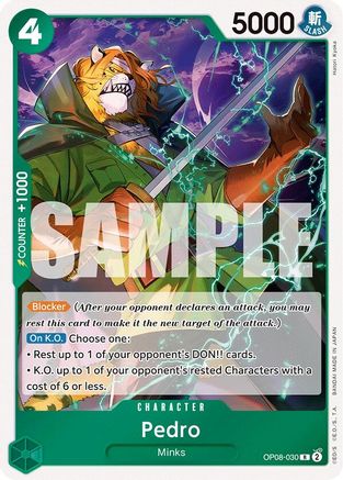 Two Legends  OP08-030 Pedro (OP08-030)  - Foil - Rare