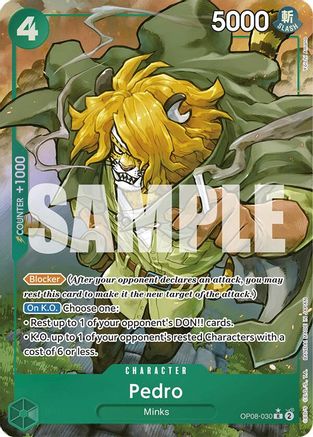 Two Legends  OP08-030 Pedro (Parallel) (OP08-030)  - Foil - Rare