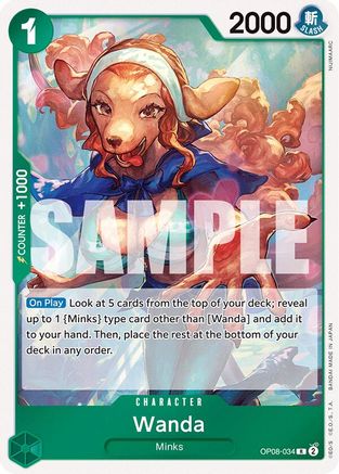 Two Legends  OP08-034 Wanda (OP08-034)  - Foil - Rare
