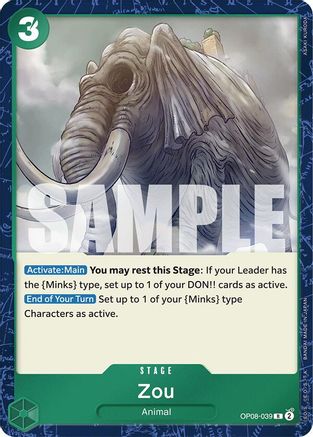 Two Legends  OP08-039 Zou (OP08-039)  - Foil - Rare
