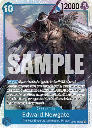 Two Legends  OP08-043 Edward.Newgate (OP08-043)  - Foil - Super Rare