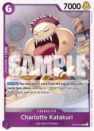 Two Legends  OP08-063 Charlotte Katakuri (063) (OP08-063)  - Foil - Rare