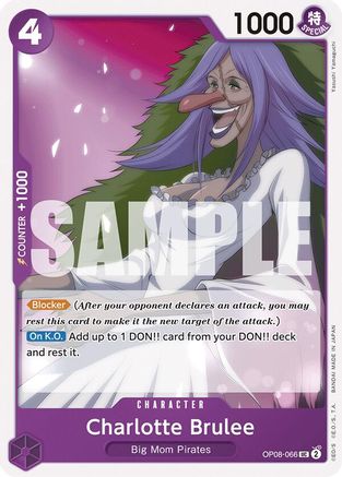 Two Legends  OP08-066 Charlotte Brulee (OP08-066)  - Uncommon