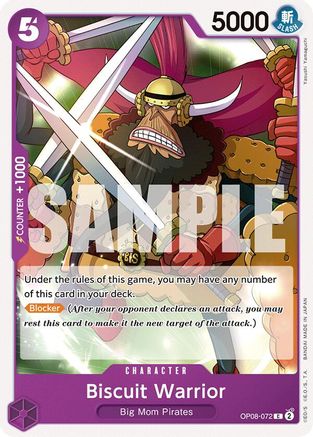 Two Legends  OP08-072 Biscuit Warrior (OP08-072)  - Common