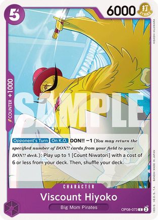Two Legends  OP08-073 Viscount Hiyoko (OP08-073)  - Common