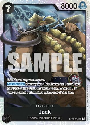 Two Legends  OP08-084 Jack (OP08-084)  - Foil - Super Rare