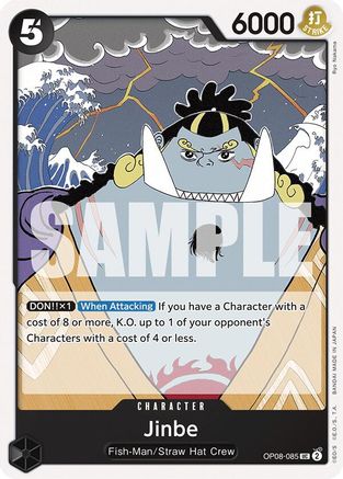 Two Legends  OP08-085 Jinbe (OP08-085)  - Uncommon