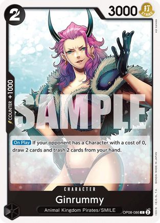 Two Legends  OP08-086 Ginrummy (OP08-086)  - Common