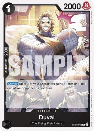 Two Legends  OP08-088 Duval (OP08-088)  - Uncommon