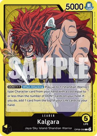 Two Legends  OP08-098 Kalgara (098) (OP08-098)  - Leader