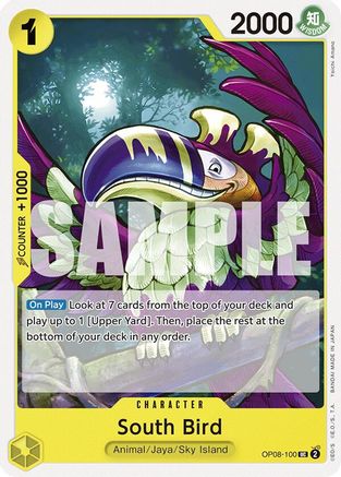 Two Legends  OP08-100 South Bird (OP08-100)  - Uncommon
