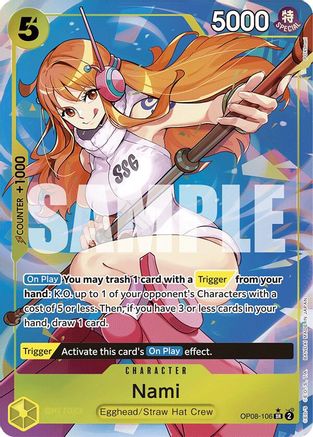Two Legends  OP08-106 Nami (Parallel) (OP08-106)  - Foil - Super Rare