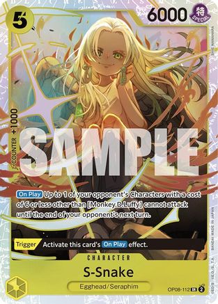 Two Legends  OP08-112 S-Snake (OP08-112)  - Foil - Super Rare