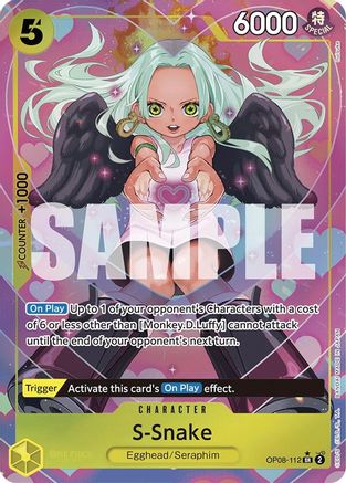 Two Legends  OP08-112 S-Snake (Parallel) (OP08-112)  - Foil - Super Rare