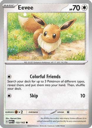 Miscellaneous Cards & Products  025/165 Pikachu & 133/165 Eevee - Pokemon Together Promo - Sealed (Bundle)