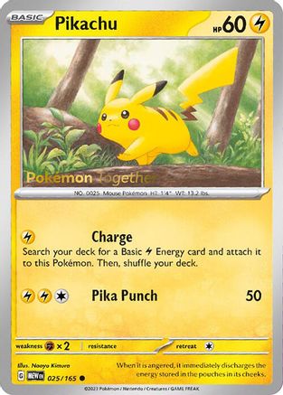 Miscellaneous Cards & Products  025/165 Pikachu & 133/165 Eevee - Pokemon Together Promo - Sealed (Bundle)