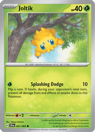SV Shrouded Fable  001/064 Joltik  - Reverse Holofoil - Common