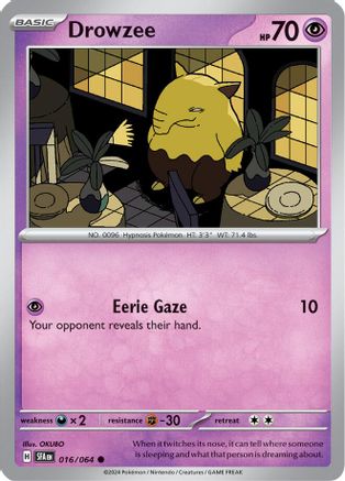 SV Shrouded Fable  016/064 Drowzee  - Common