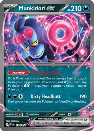 SV Shrouded Fable  037/064 Munkidori ex  - Holofoil - Double Rare
