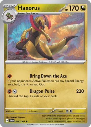 SV Shrouded Fable  046/064 Haxorus  - Holofoil - Rare