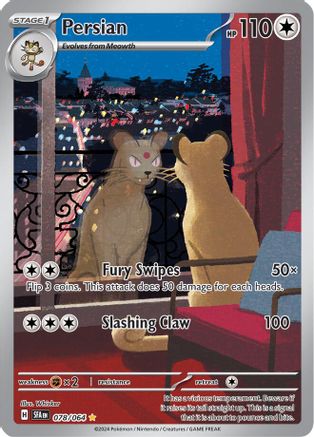 SV Shrouded Fable  078/064 Persian  - Holofoil - Illustration Rare