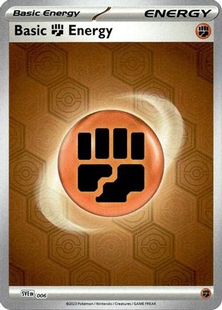 SV Shrouded Fable  006 Basic Fighting Energy  - Reverse Holofoil - Common
