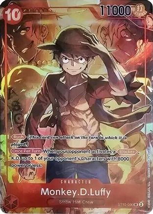 One Piece Promotion Cards  ST10-006 Monkey.D.Luffy (Treasure Booster Set)  - Foil - Super Rare