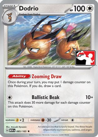 Prize Pack Series Cards  085 Dodrio  - Holofoil - Rare