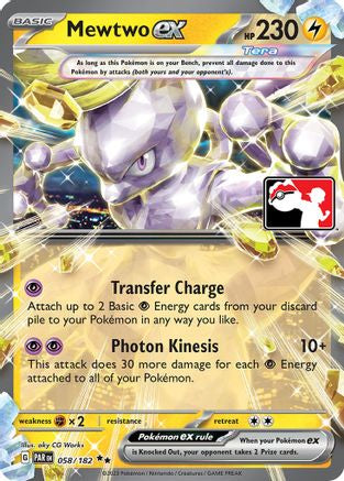 Prize Pack Series Cards  058 Mewtwo ex  - Holofoil - Double Rare