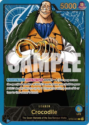 One Piece Promotion Cards  ST03-001 Crocodile (Premium Card Collection -Leader Collection-) (ST03-001)  - Foil - Leader