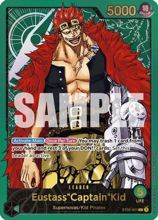 One Piece Promotion Cards  ST02-001 Eustass"Captain"Kid (Premium Card Collection -Leader Collection-) (ST02-001)  - Foil - Leader