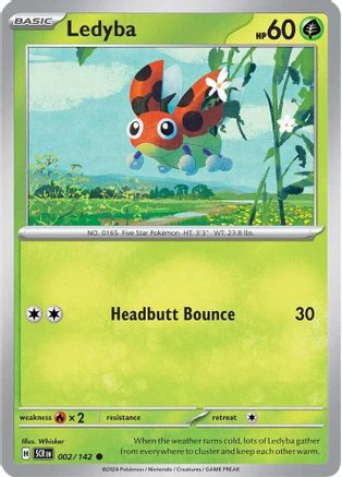 SV07 Stellar Crown  002/142 Ledyba  - Common