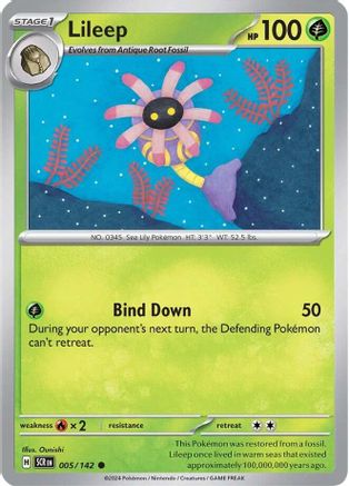 SV07 Stellar Crown  005/142 Lileep  - Common