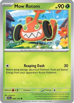 SV07 Stellar Crown  008/142 Mow Rotom  - Common