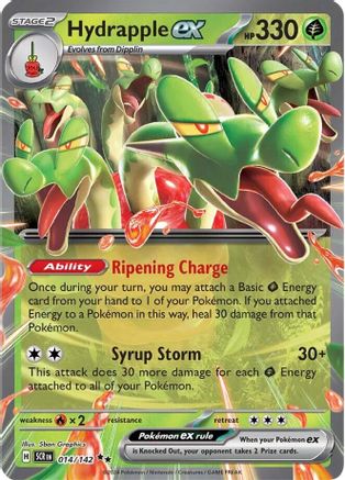 SV07 Stellar Crown  014/142 Hydrapple ex  - Holofoil - Double Rare