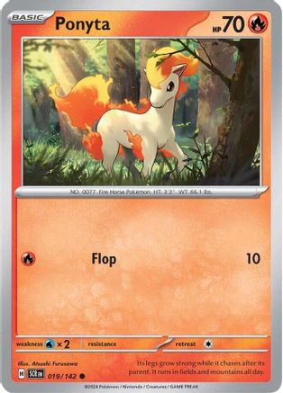 SV07 Stellar Crown  019/142 Ponyta  - Common