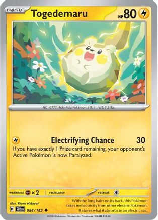 SV07 Stellar Crown  054/142 Togedemaru  - Reverse Holofoil - Uncommon