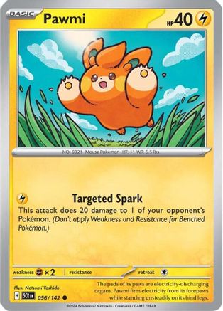 SV07 Stellar Crown  056/142 Pawmi  - Reverse Holofoil - Common