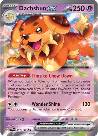SV07 Stellar Crown  067/142 Dachsbun ex  - Holofoil - Double Rare