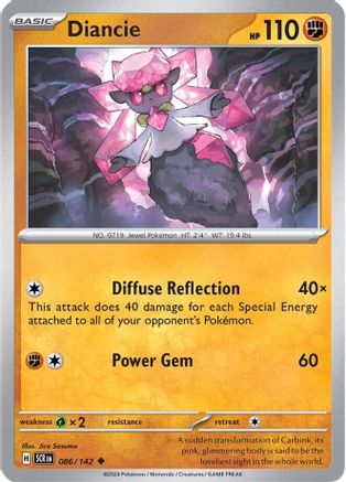 SV07 Stellar Crown  086/142 Diancie  - Uncommon