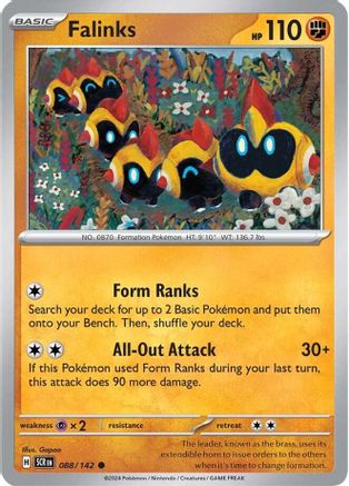 SV07 Stellar Crown  088/142 Falinks  - Reverse Holofoil - Common