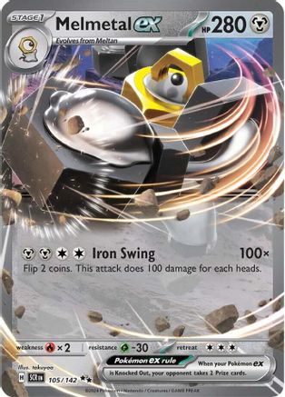 SV07 Stellar Crown  105/142 Melmetal ex  - Holofoil - Double Rare