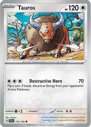 SV07 Stellar Crown  112/142 Tauros  - Common