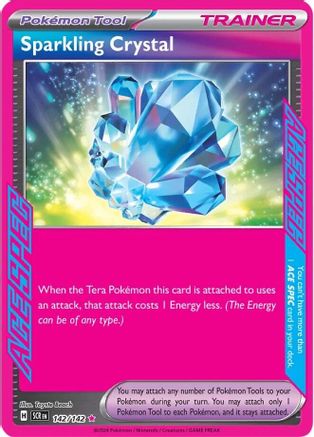 SV07 Stellar Crown  142/142 Sparkling Crystal  - Holofoil - ACE SPEC Rare