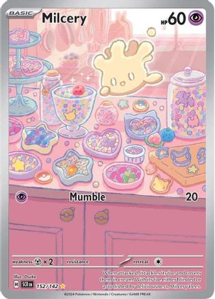 SV07 Stellar Crown  152/142 Milcery  - Holofoil - Illustration Rare