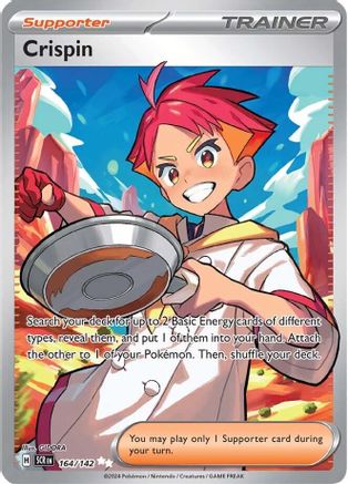 SV07 Stellar Crown  164/142 Crispin  - Holofoil - Ultra Rare